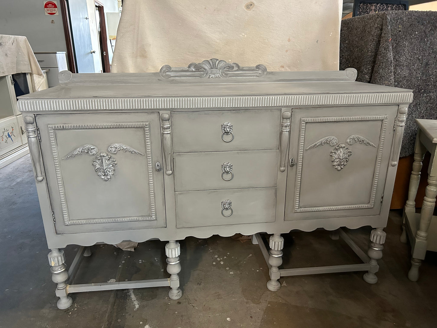 Grey Antique Buffet