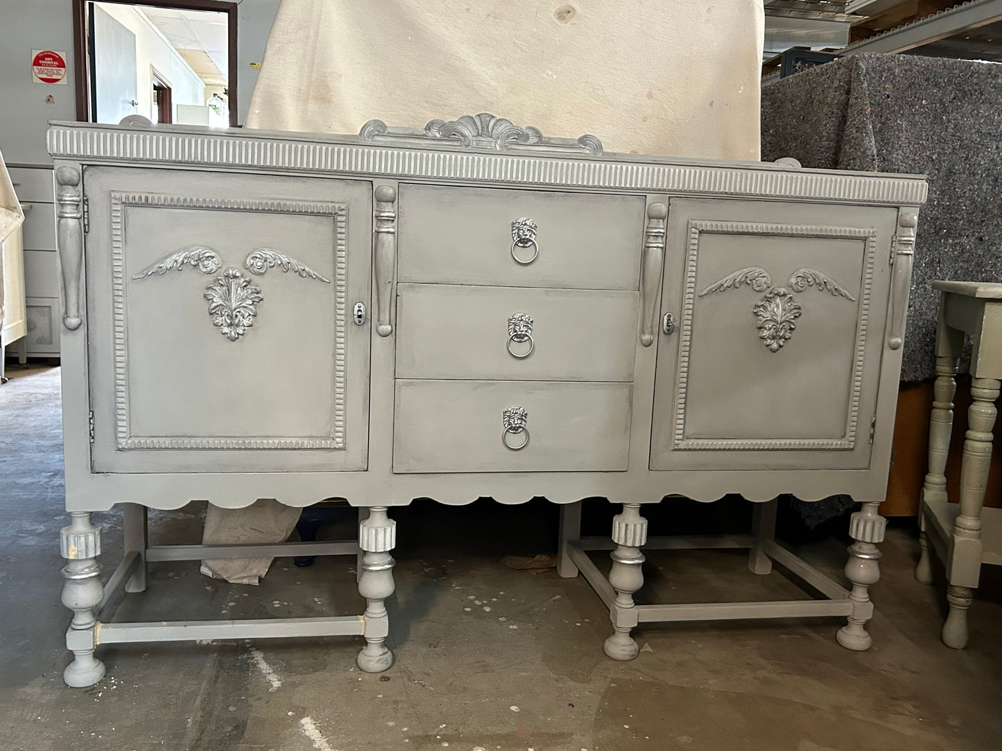 Grey Antique Buffet