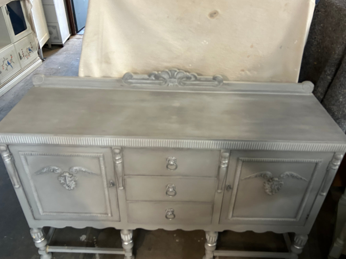 Grey Antique Buffet